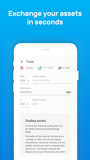 Solar - Stellar lumens wallet Screen 3
