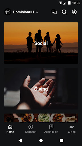 Android application Dominion Church TX screenshort
