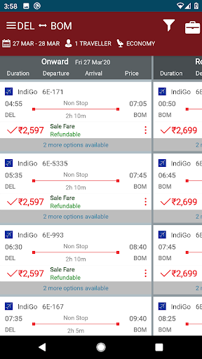 Ebix Cash Business Travel Screen 3