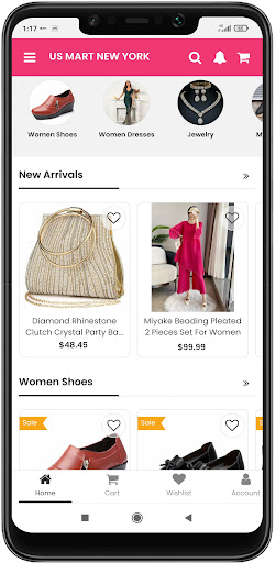Android application US Mart screenshort