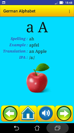 German alphabet for students Screen 3