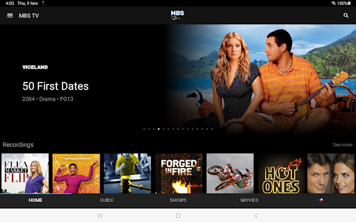 Screenshot of MBS TV