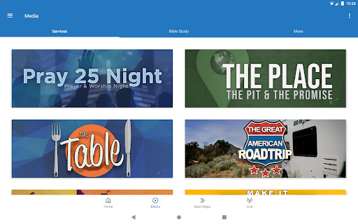 Screenshot of Pathways Church App
