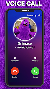 Grimace Shake Horror Fake Call