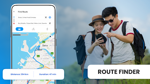 Gps Route Navigation Earth Map Screen 3