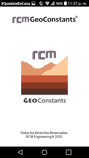 RCM GeoConstants Pro. screenshot 2
