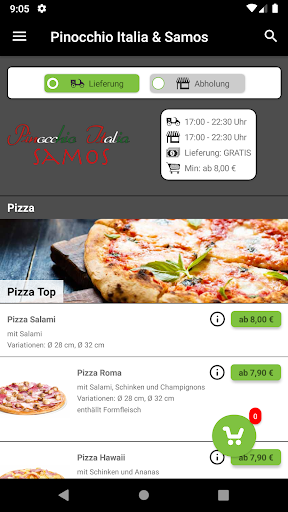 Android application Pinocchio Italia & Samos screenshort