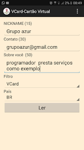 VCard-Cartão Virtual