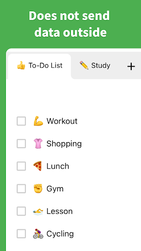 Screenshot of Daily Checklist - Today's Task