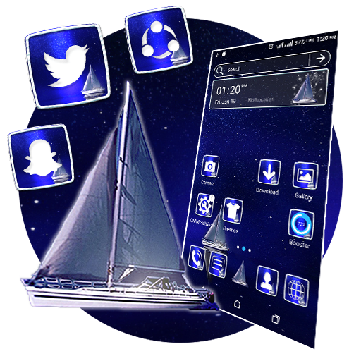 Blue Ocean Night Theme 1.4 Icon