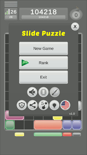 Android application Slide Block Puzzle Game screenshort
