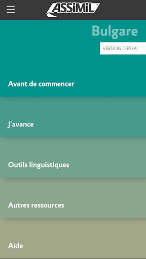 Android application Apprendre Bulgare Assimil screenshort
