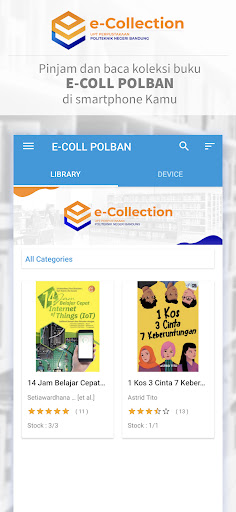 Android application E-Collection POLBAN screenshort