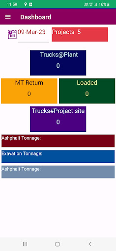 Android application VelociTrak screenshort