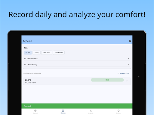 Mytemp - Comfort Temp Checker