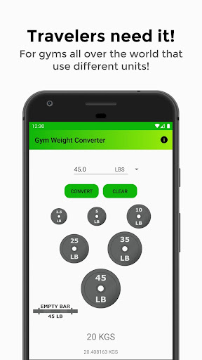 Gym Weight Converter Screenshot 1 - AppWisp.com