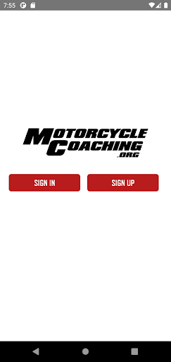 Android application Motorcycle Coaching screenshort