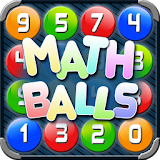 Math Balls. Number game icon