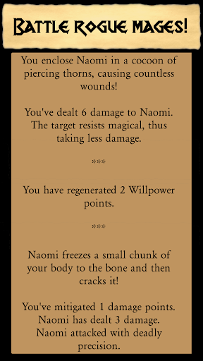 Mighty Mage Text Adventure RPG