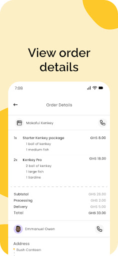 Campus Eats Courier Screen 2
