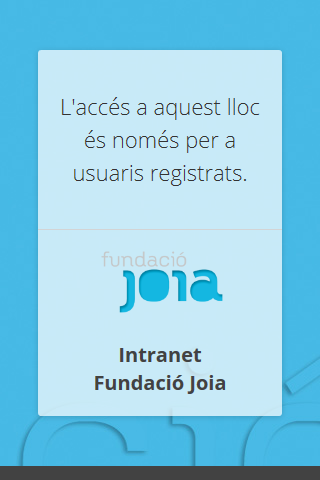 Android application Intranet Fundació Joia screenshort