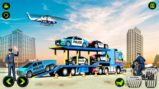 US Police CyberTruck Car Screenshot