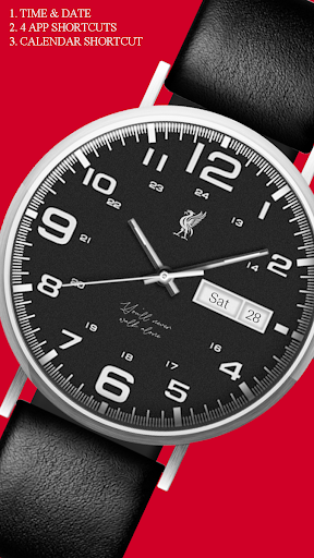LFC Analog Black Watchface Screen 2