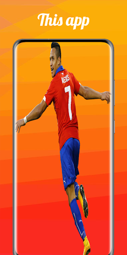 Android application keyboard chile football team screenshort