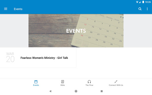 Screenshot of The Fountain Church App