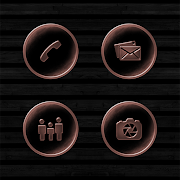 Dark Space Rusted Bronze Icons