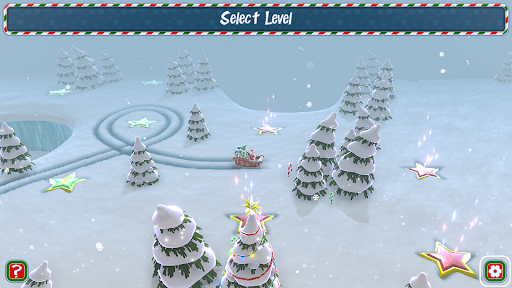 Android application Santa's Slippery Slope Ski Sim screenshort