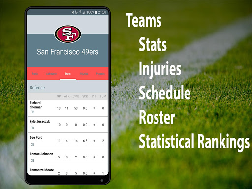 American Football NFL Stats, S Screen 3