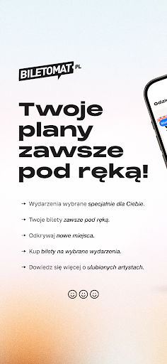 Android application Biletomat APP bilety dla fanów screenshort