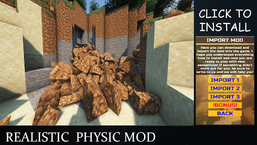 Realistic Physics Mod For MCPE