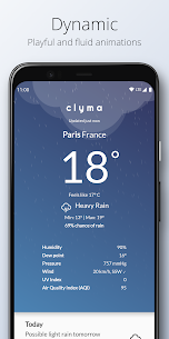 Clyma Weather: Simple, Multi-source and Accurate (PRO) 2.0.12 Apk 3