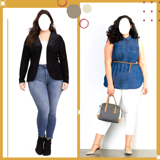 Plus Size Jeans Photo Suit logo