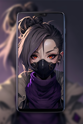 Screenshot of Mask Girl Wallpaper