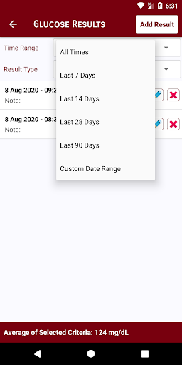 Glucometer - Diabetes Tracking Screen 3