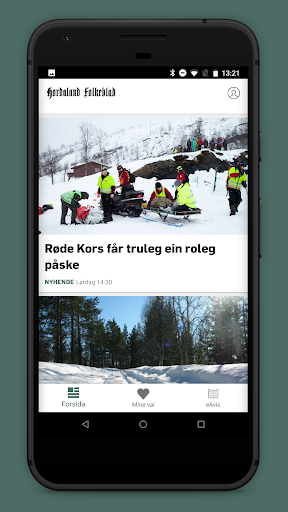 Android application Hordaland Folkeblad screenshort