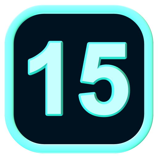 Number Triangle: Make 15 logo