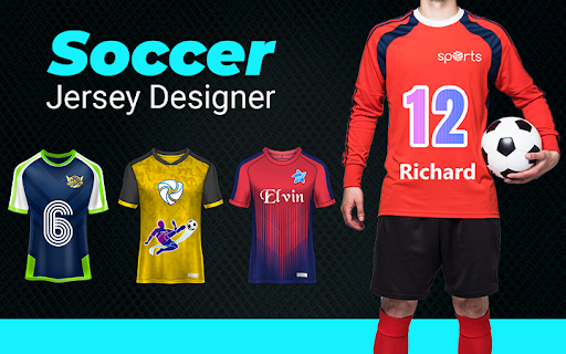 Android application Soccer Jersey Designer screenshort