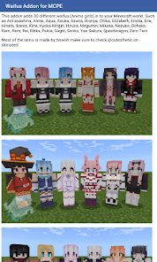 Captura 1 Addon Waifus for Minecraft PE android