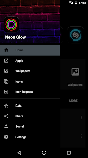 Neon Glow - Icon Pack Tangkapan layar