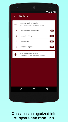 Canadian Citizenship Test Screen 2