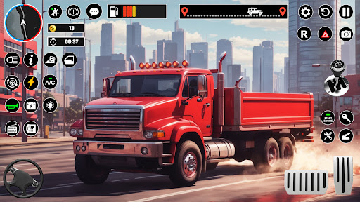 American Truck Driving Cargo