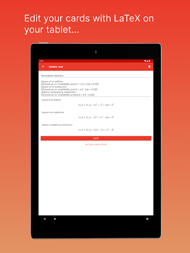 LaTeX Cards Flashcards
