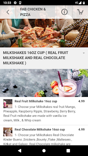 Fab Chicken & Pizza Screen 3