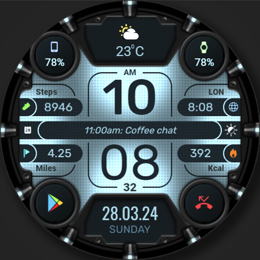 WFP 331 Retro watch face Logo