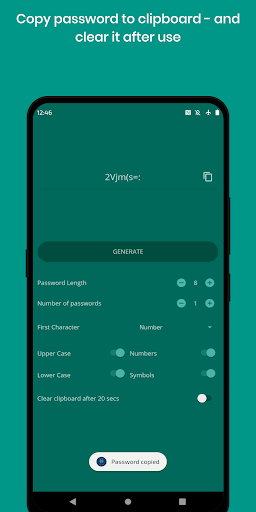Strong Password Generator Screen 3
