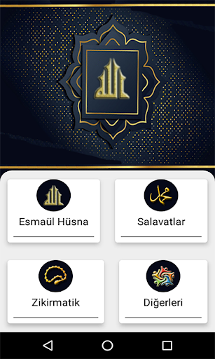 Android application Zikirmatik Esmalar Salavatlar screenshort